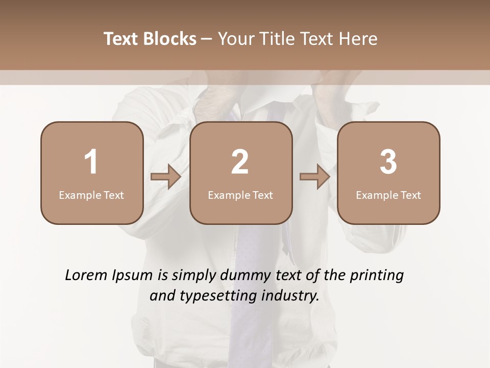 Blank Unkempt Man PowerPoint Template
