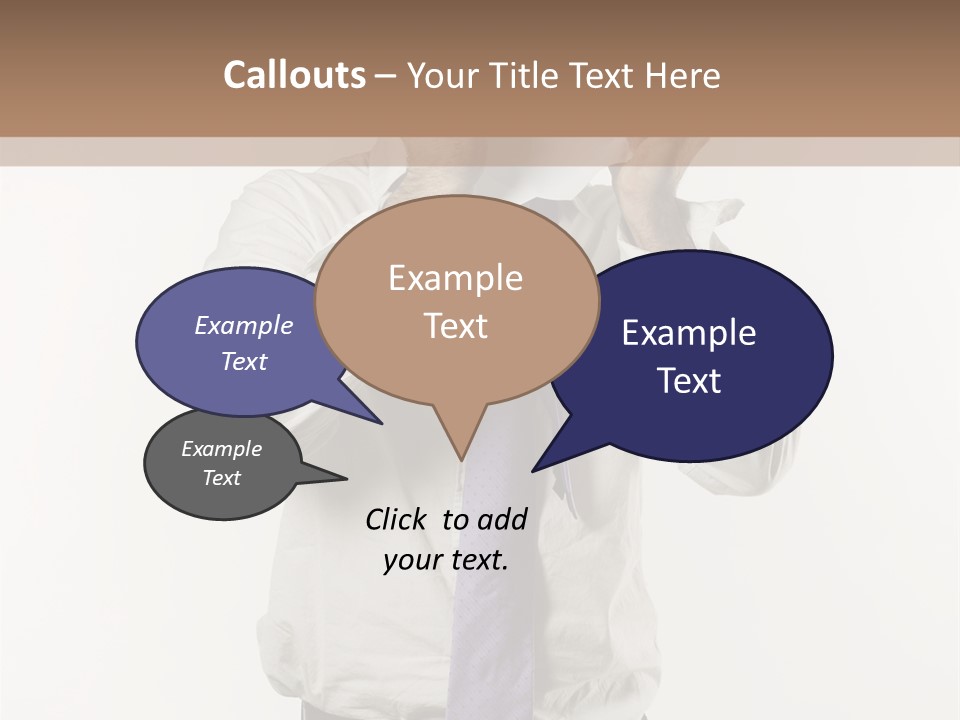 Blank Unkempt Man PowerPoint Template