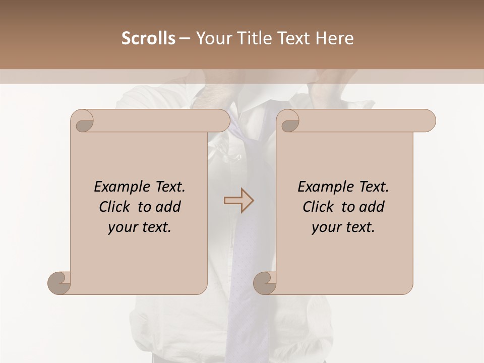 Blank Unkempt Man PowerPoint Template