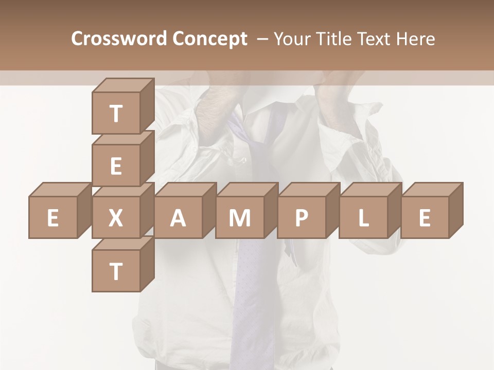 Blank Unkempt Man PowerPoint Template