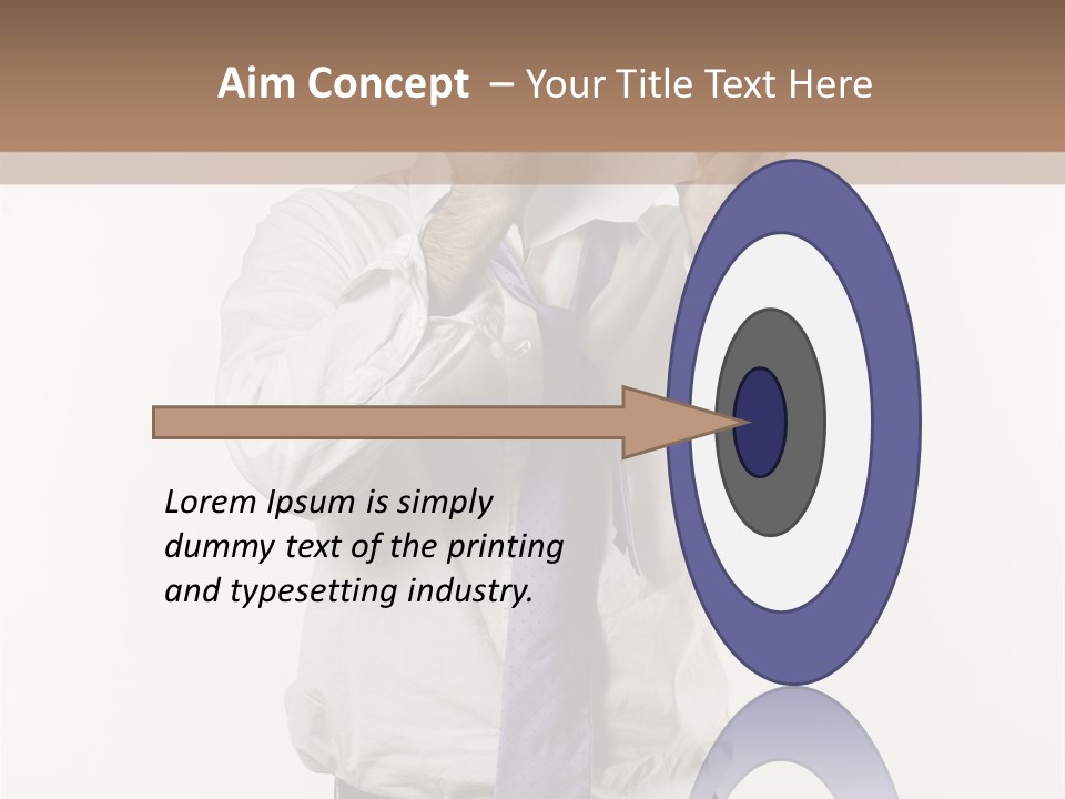 Blank Unkempt Man PowerPoint Template