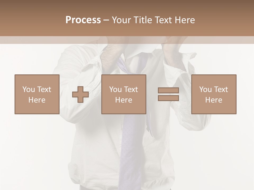 Blank Unkempt Man PowerPoint Template