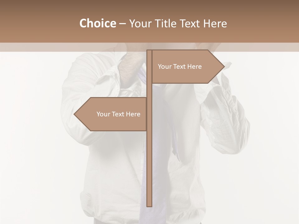 Blank Unkempt Man PowerPoint Template