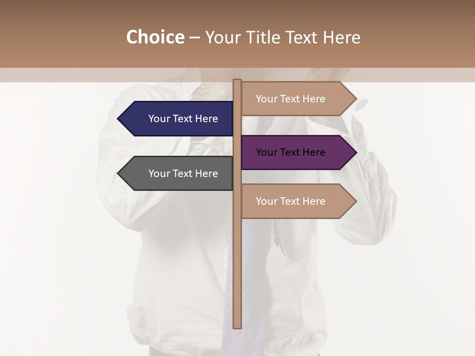 Blank Unkempt Man PowerPoint Template
