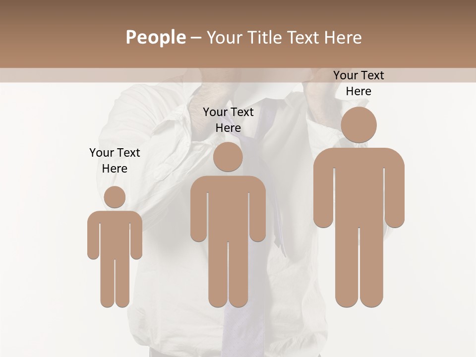 Blank Unkempt Man PowerPoint Template