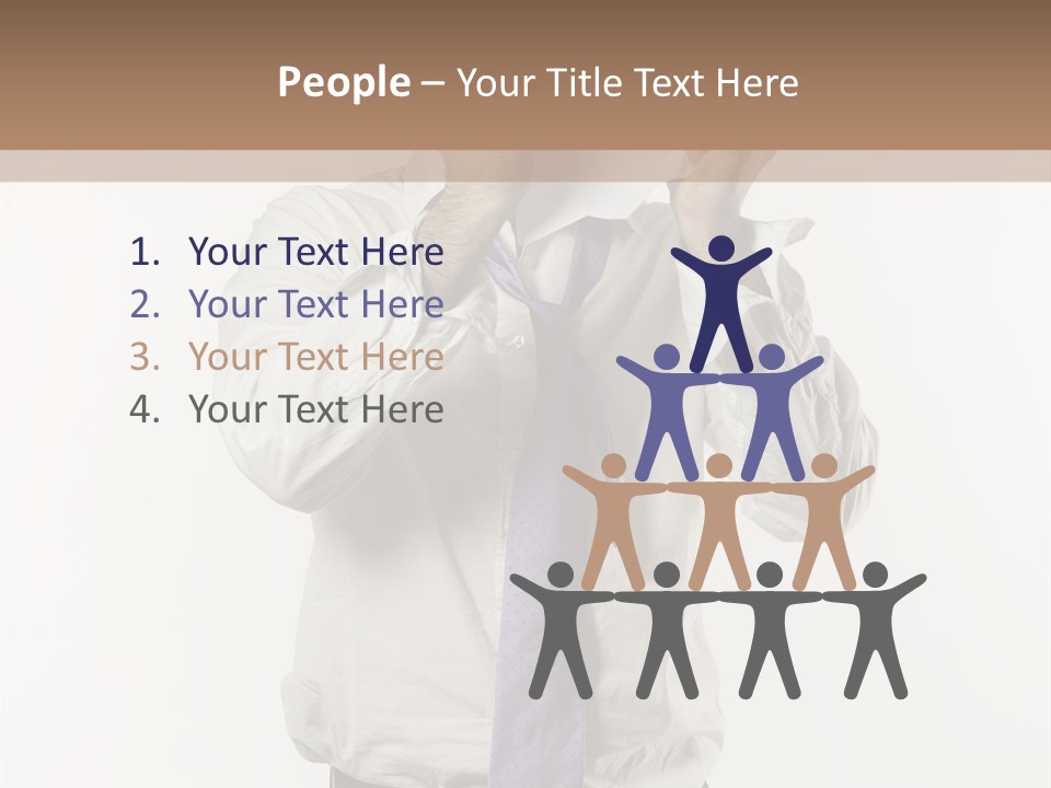 Blank Unkempt Man PowerPoint Template