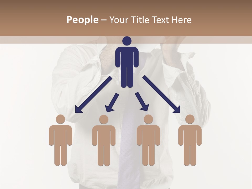 Blank Unkempt Man PowerPoint Template