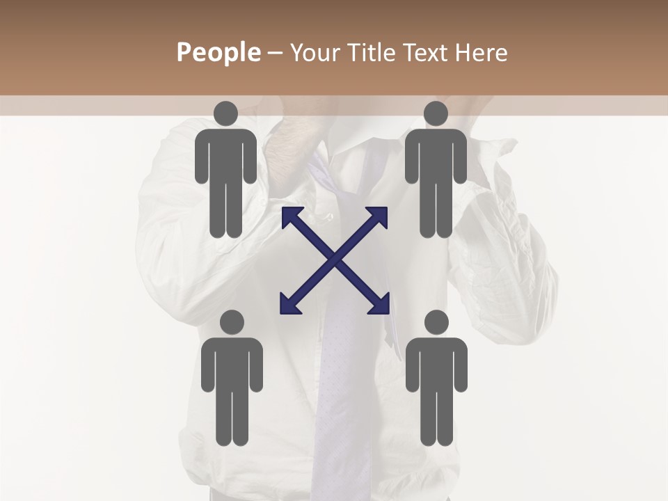 Blank Unkempt Man PowerPoint Template