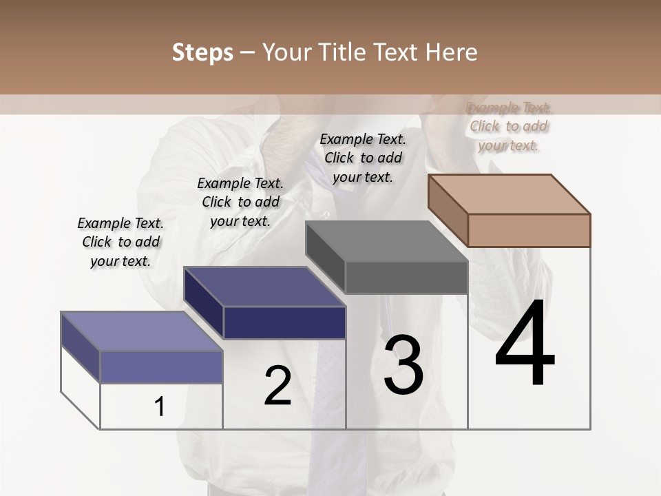 Blank Unkempt Man PowerPoint Template