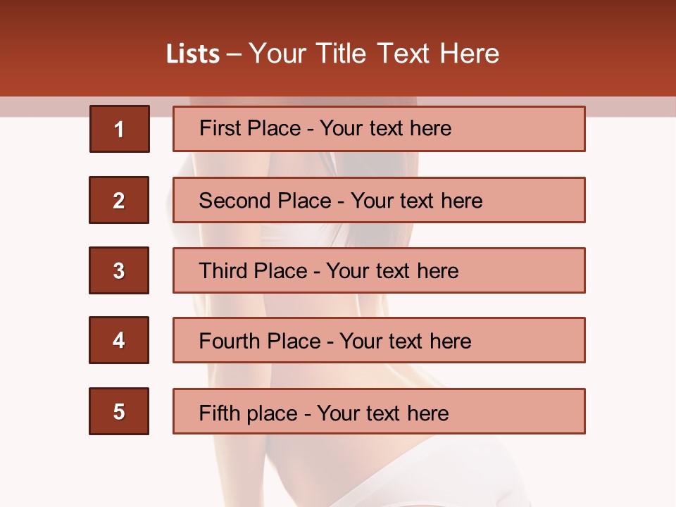 Fitness Beauty View PowerPoint Template