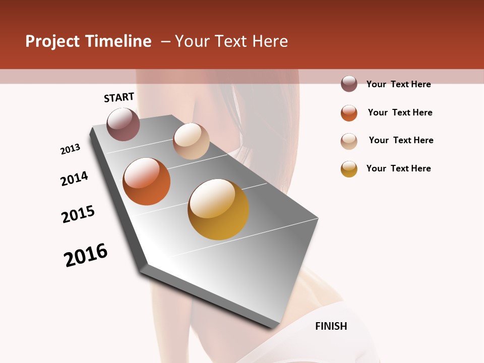 Fitness Beauty View PowerPoint Template