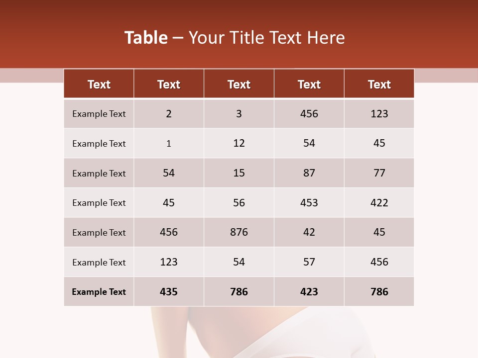 Fitness Beauty View PowerPoint Template