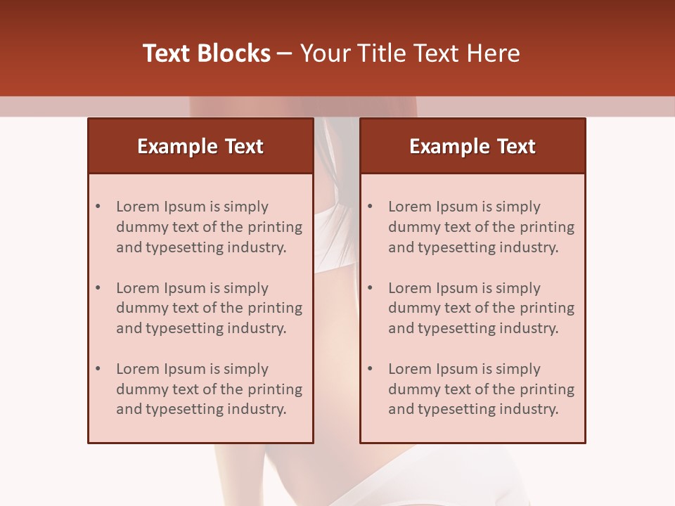 Fitness Beauty View PowerPoint Template