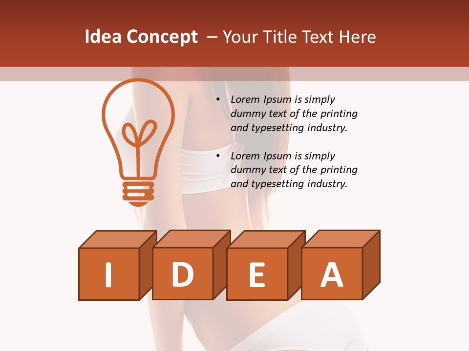 Fitness Beauty View PowerPoint Template