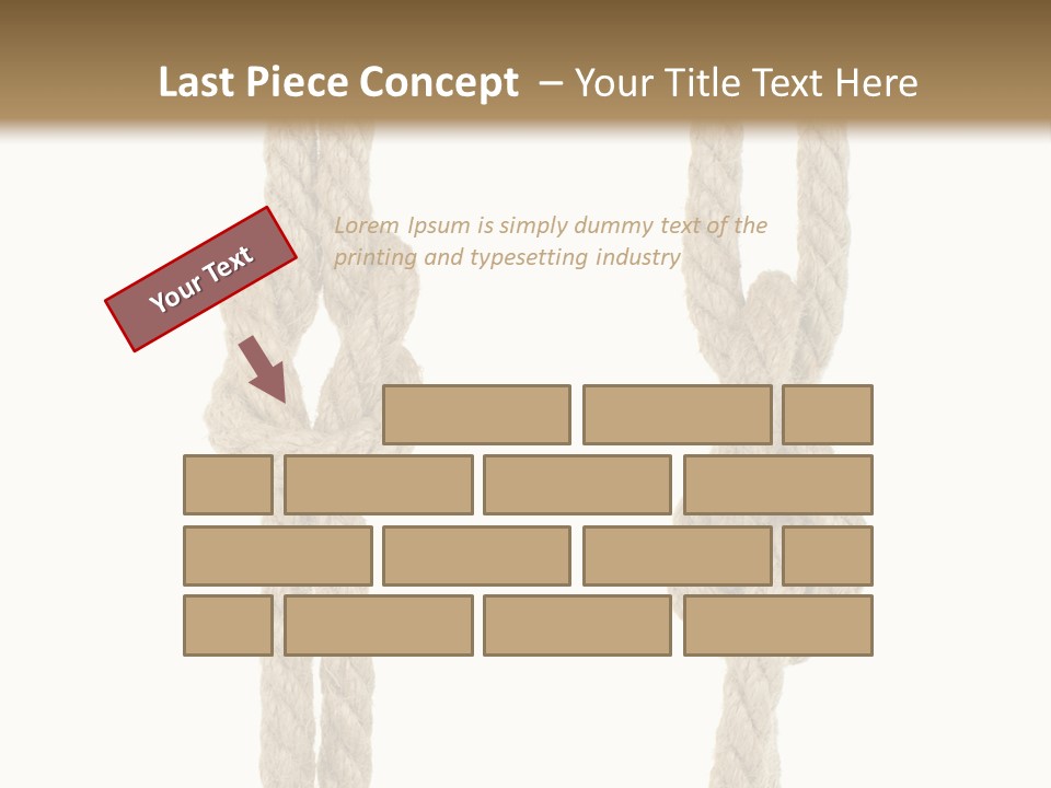 Climbing Fasten Navy PowerPoint Template