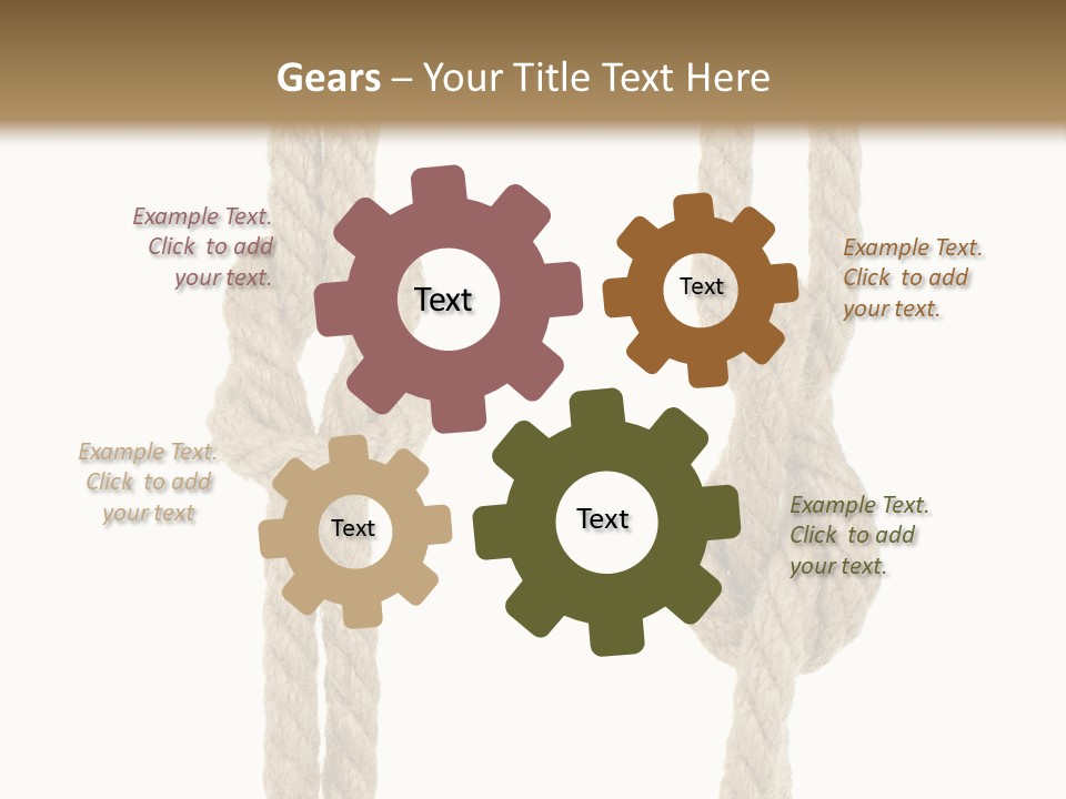 Climbing Fasten Navy PowerPoint Template