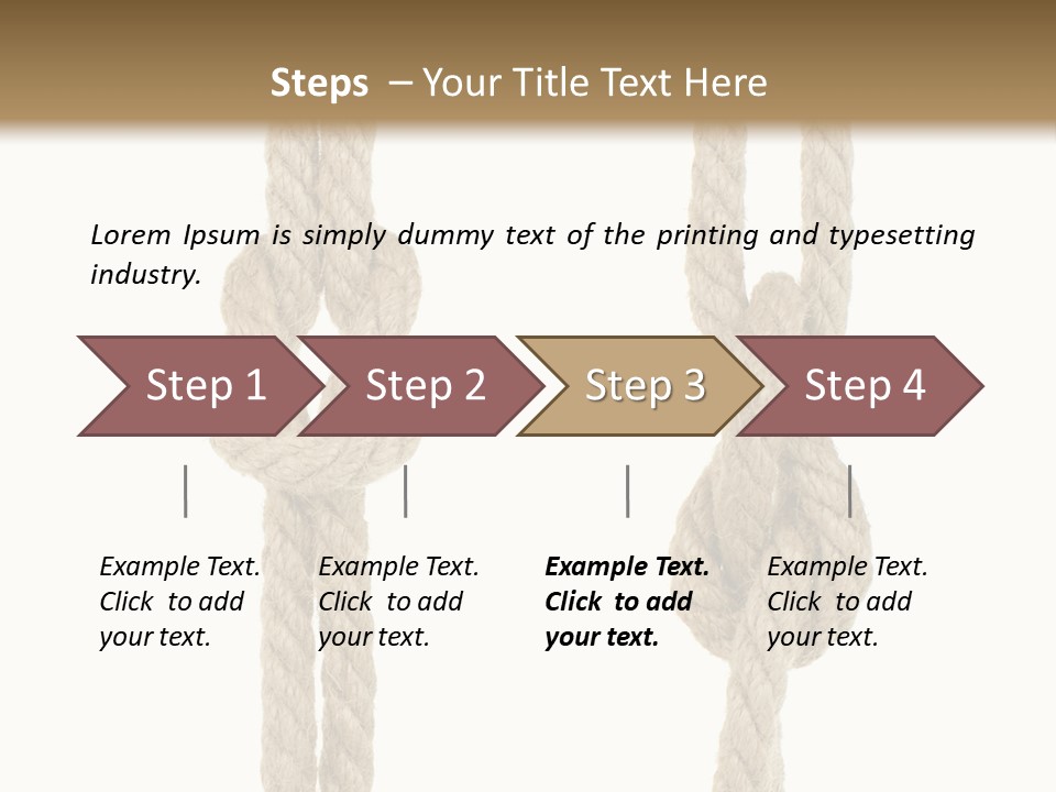 Climbing Fasten Navy PowerPoint Template