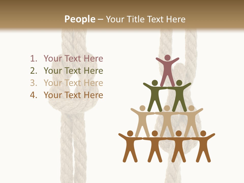 Climbing Fasten Navy PowerPoint Template