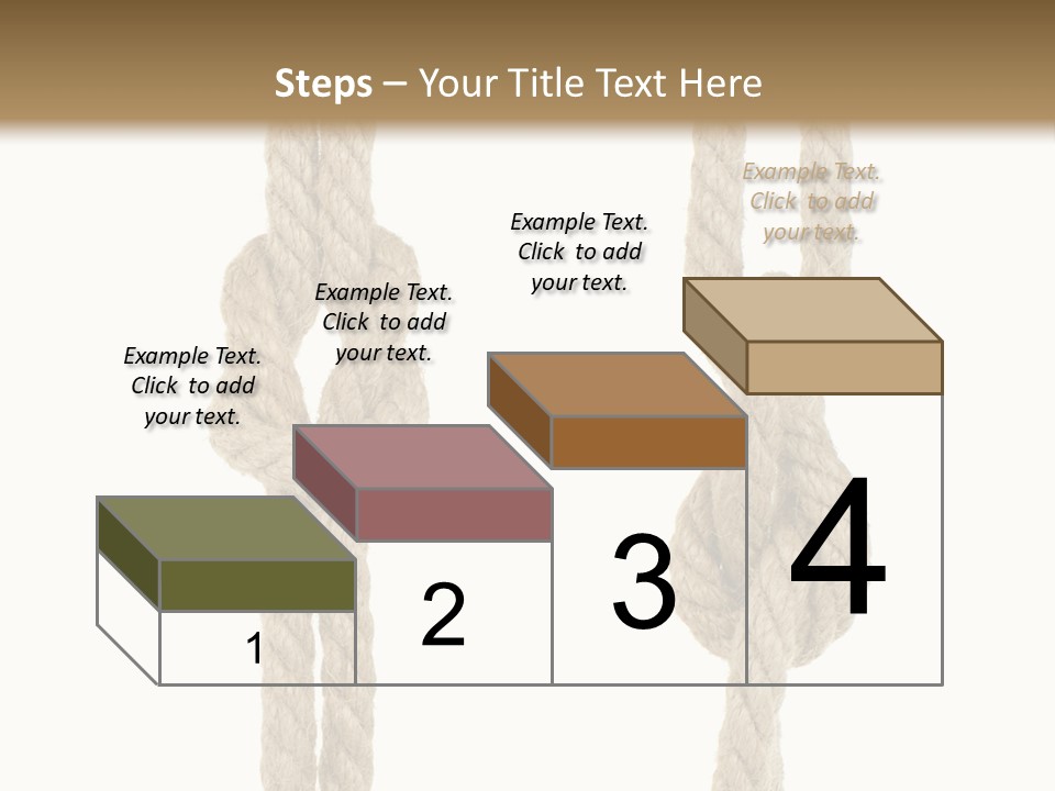 Climbing Fasten Navy PowerPoint Template