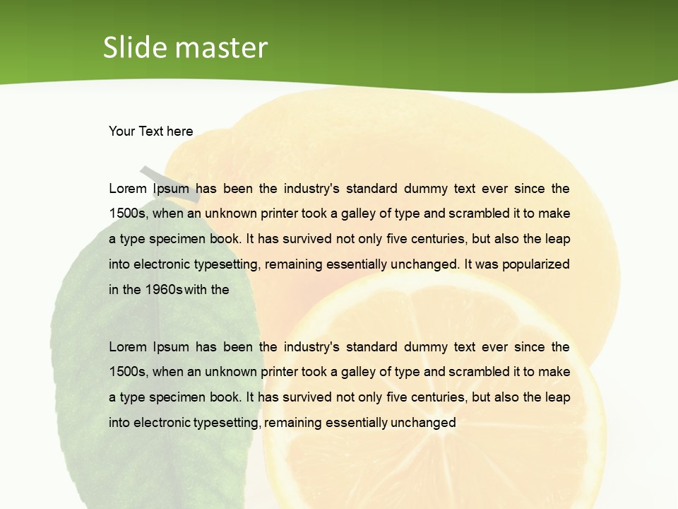 Natural Leaf Seasonal PowerPoint Template