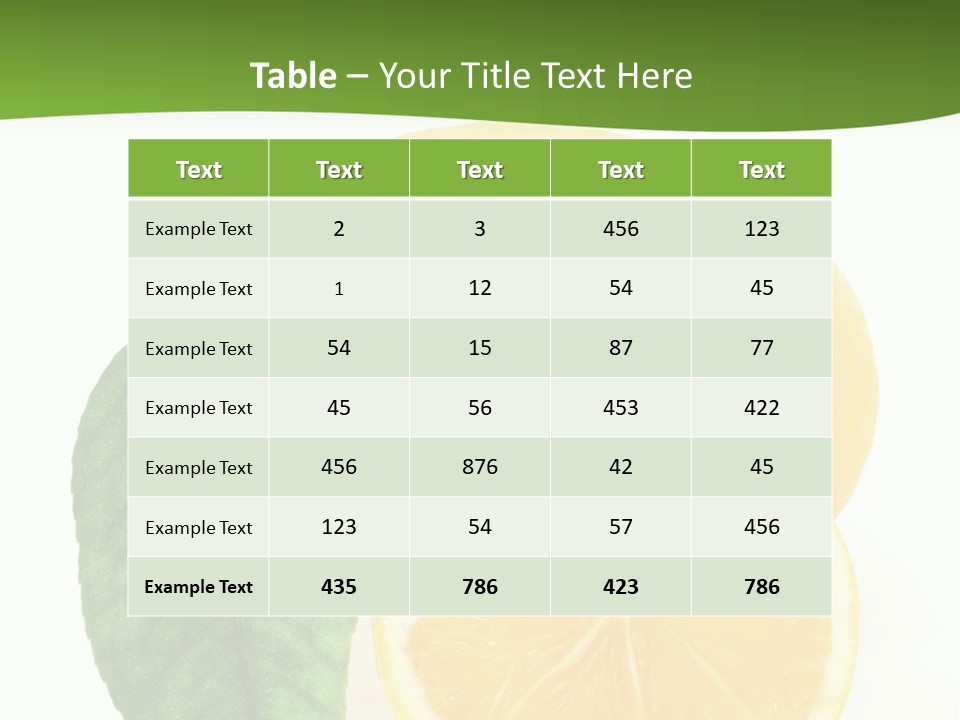 Natural Leaf Seasonal PowerPoint Template
