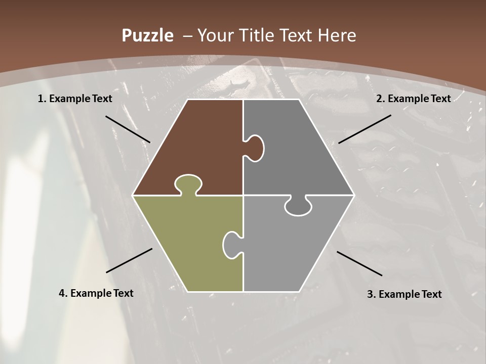 Pattern Wheel Tire PowerPoint Template