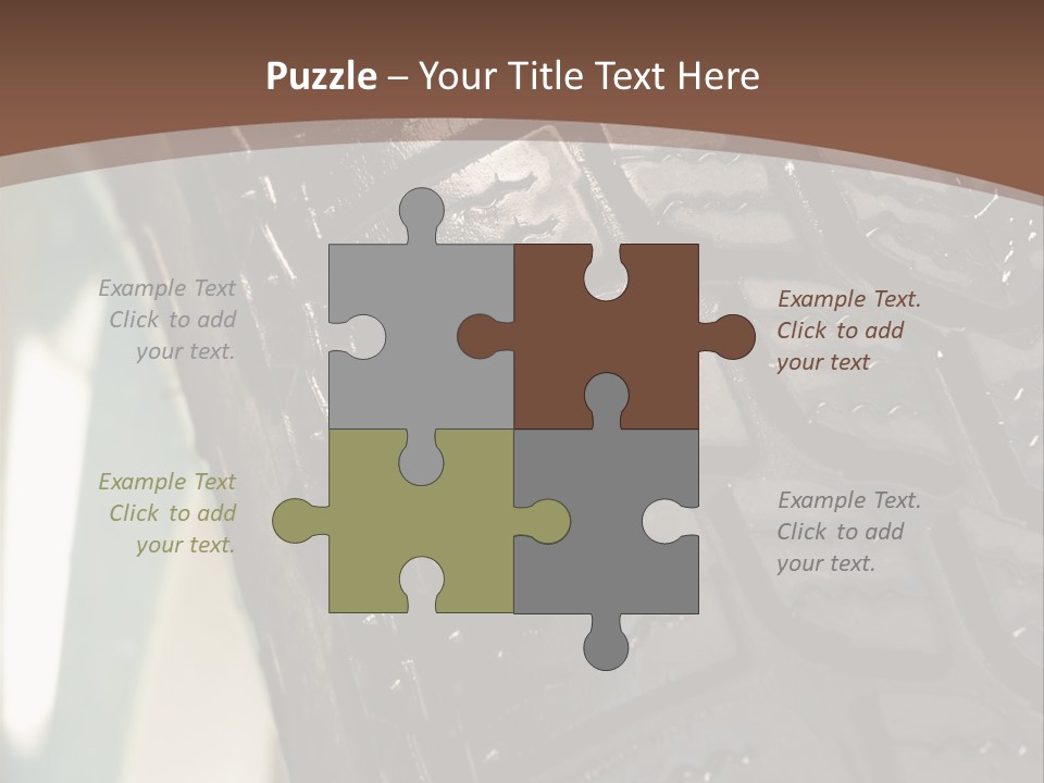 Pattern Wheel Tire PowerPoint Template