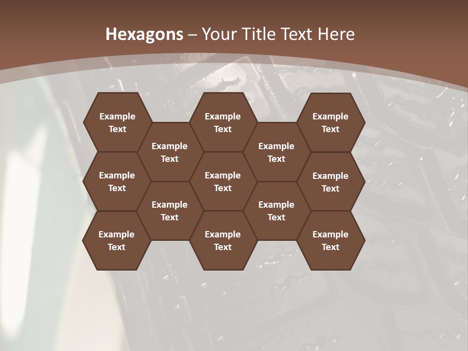 Pattern Wheel Tire PowerPoint Template