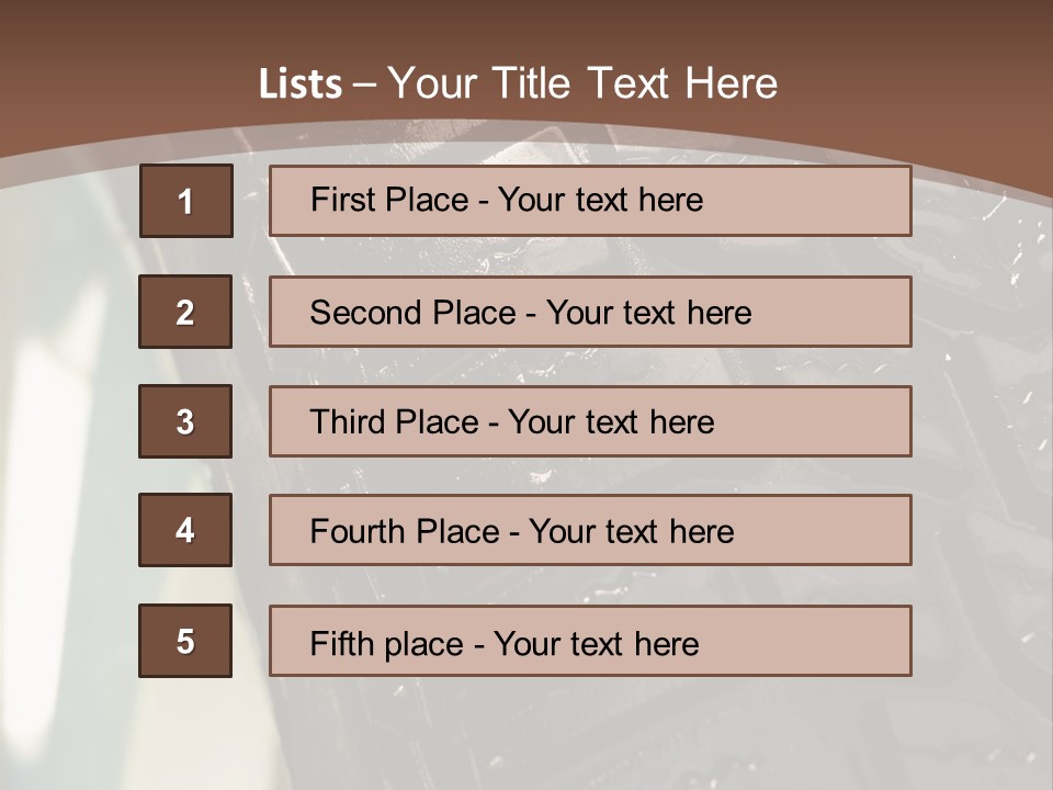 Pattern Wheel Tire PowerPoint Template