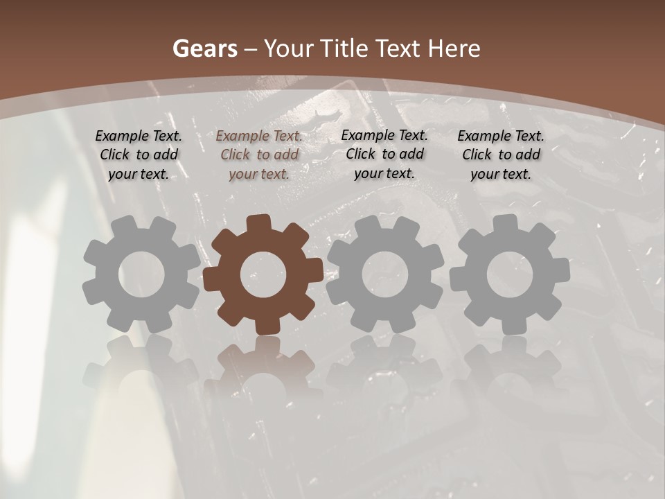 Pattern Wheel Tire PowerPoint Template
