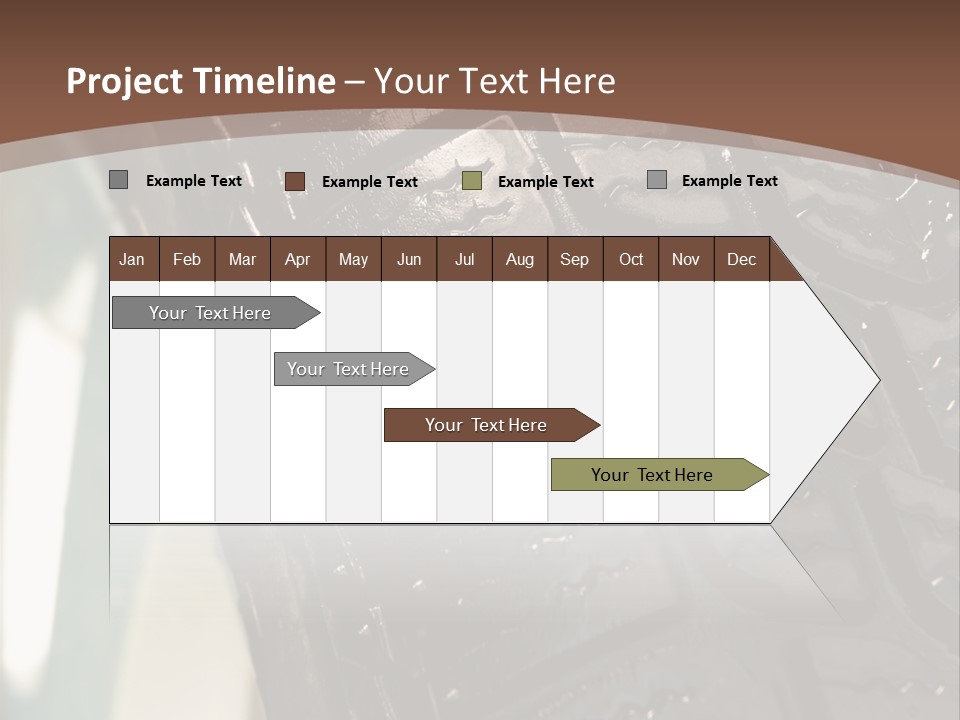 Pattern Wheel Tire PowerPoint Template