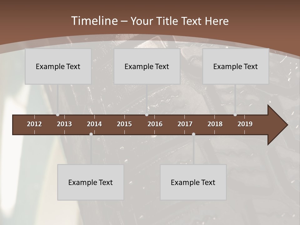 Pattern Wheel Tire PowerPoint Template