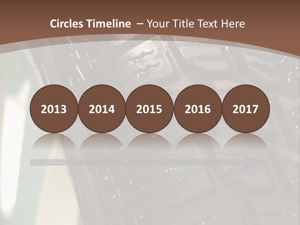Pattern Wheel Tire PowerPoint Template
