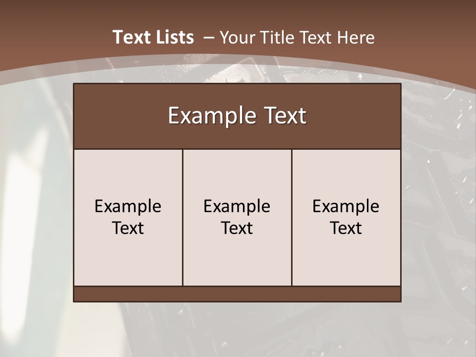 Pattern Wheel Tire PowerPoint Template
