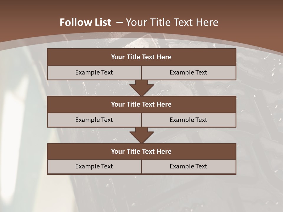 Pattern Wheel Tire PowerPoint Template