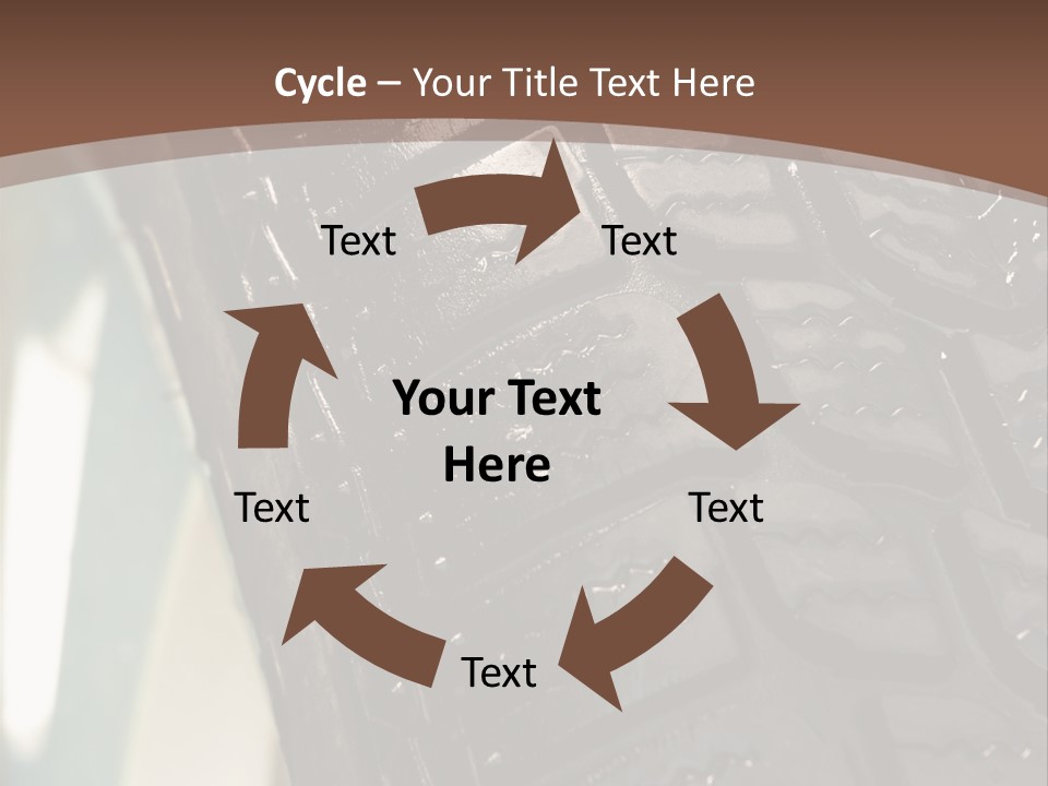 Pattern Wheel Tire PowerPoint Template