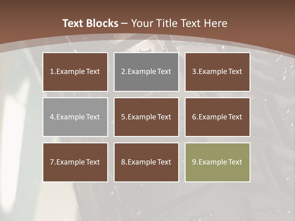 Pattern Wheel Tire PowerPoint Template