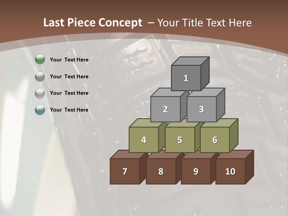 Pattern Wheel Tire PowerPoint Template