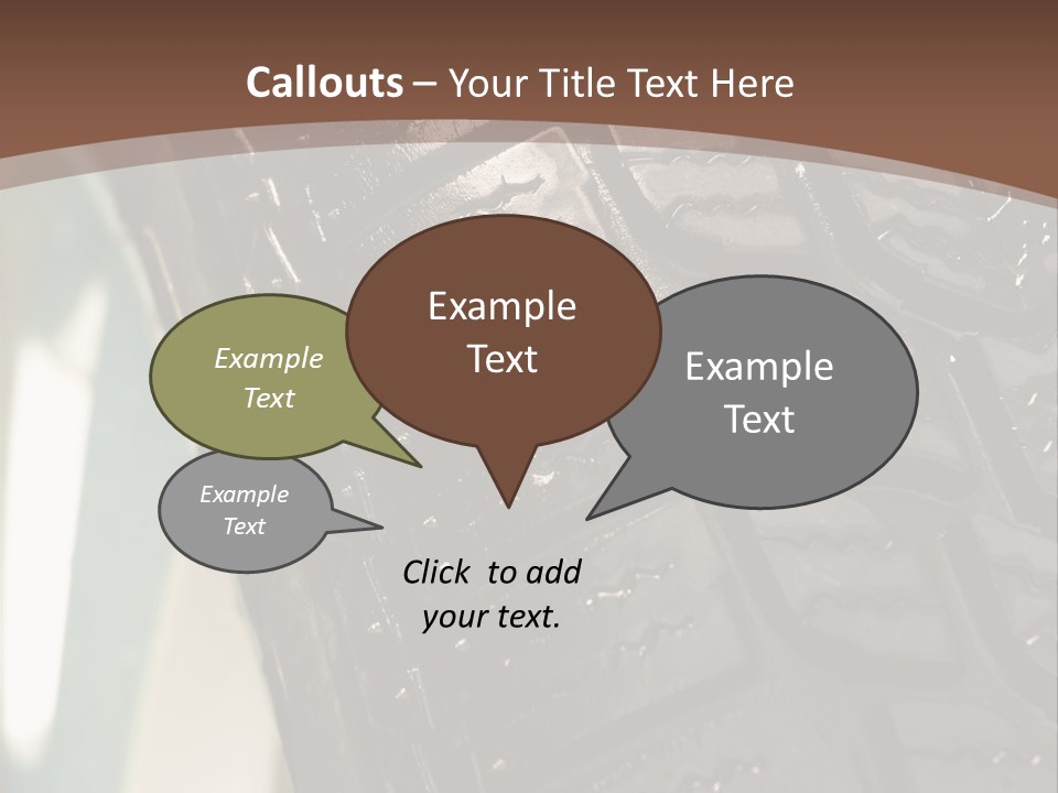Pattern Wheel Tire PowerPoint Template