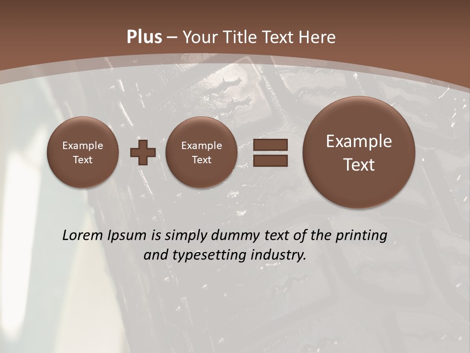 Pattern Wheel Tire PowerPoint Template