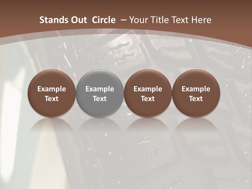 Pattern Wheel Tire PowerPoint Template