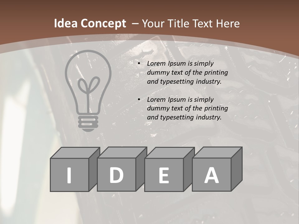 Pattern Wheel Tire PowerPoint Template