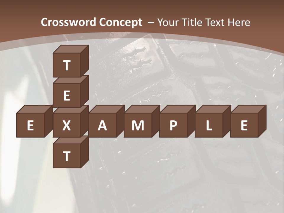 Pattern Wheel Tire PowerPoint Template