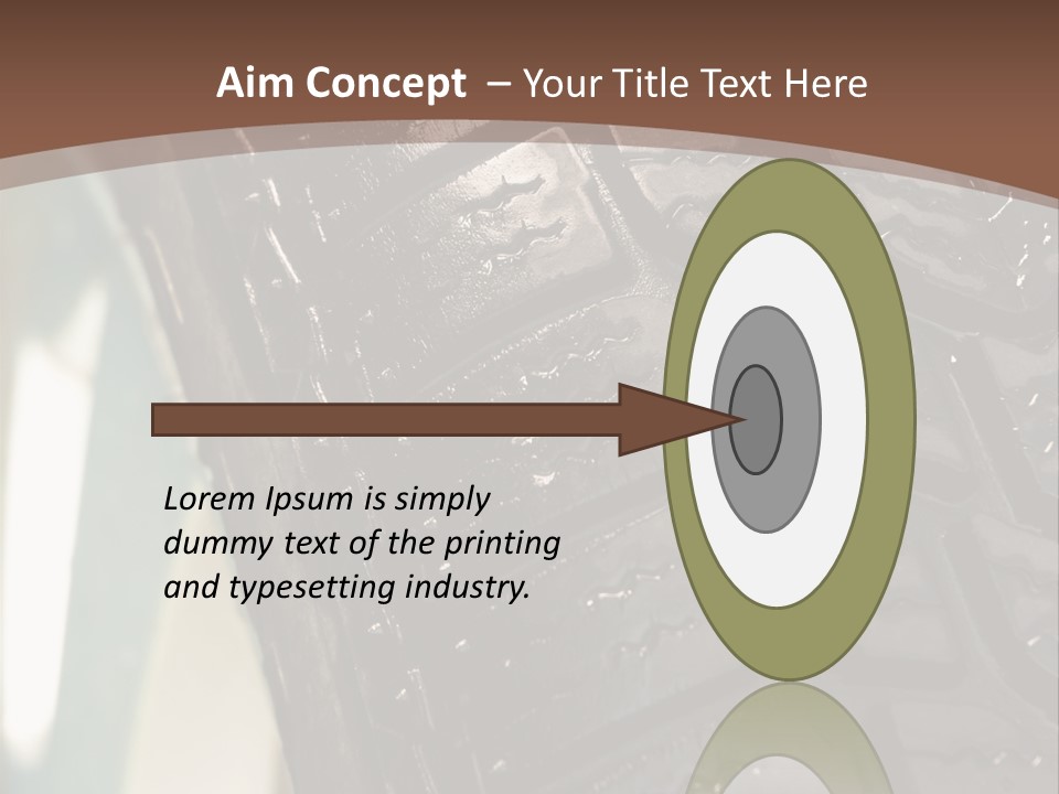 Pattern Wheel Tire PowerPoint Template