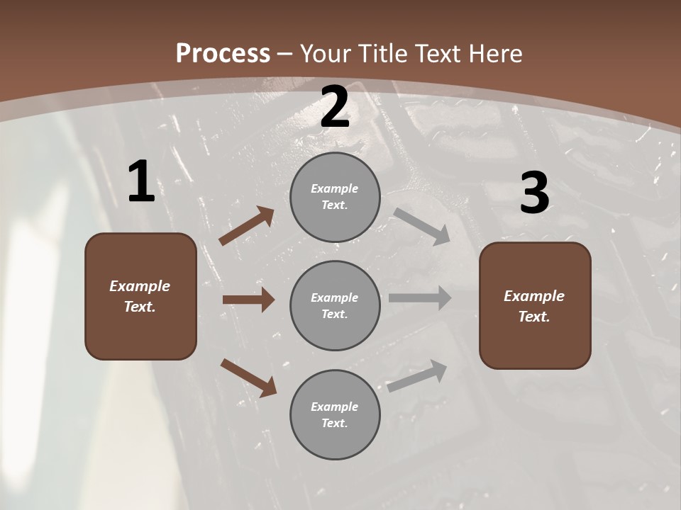 Pattern Wheel Tire PowerPoint Template