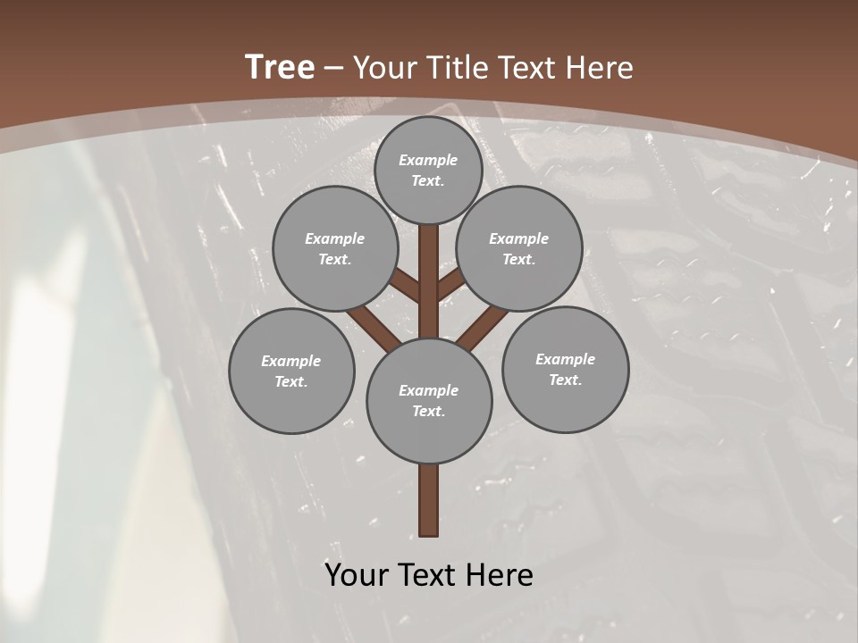 Pattern Wheel Tire PowerPoint Template