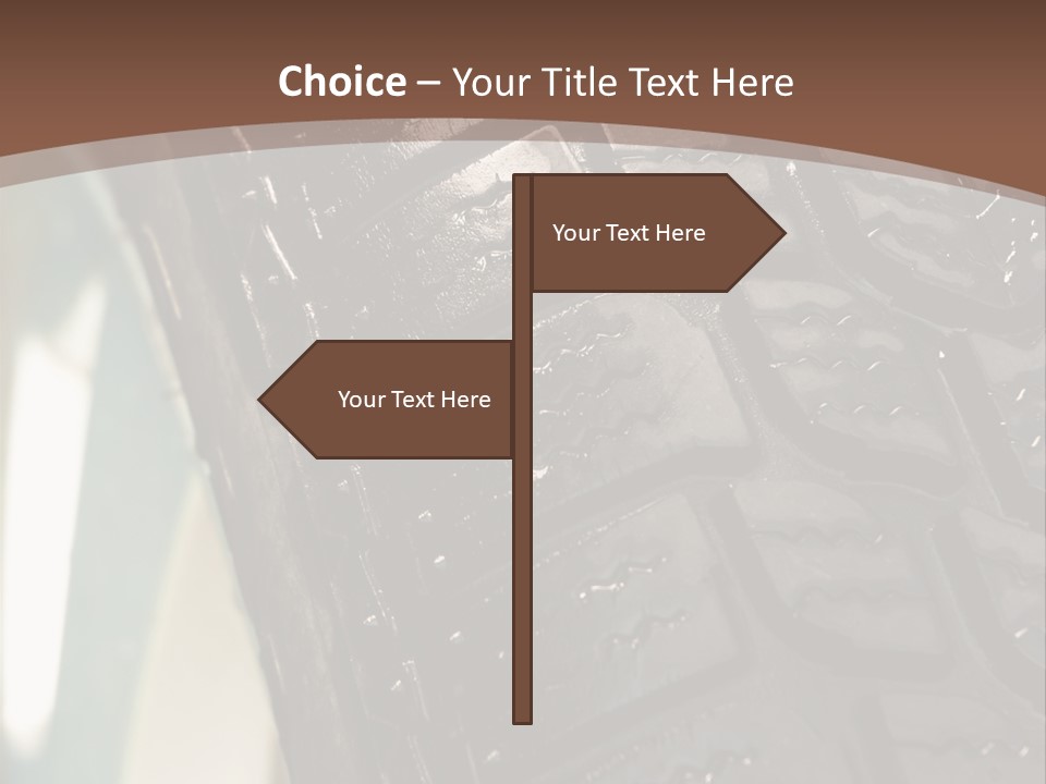 Pattern Wheel Tire PowerPoint Template