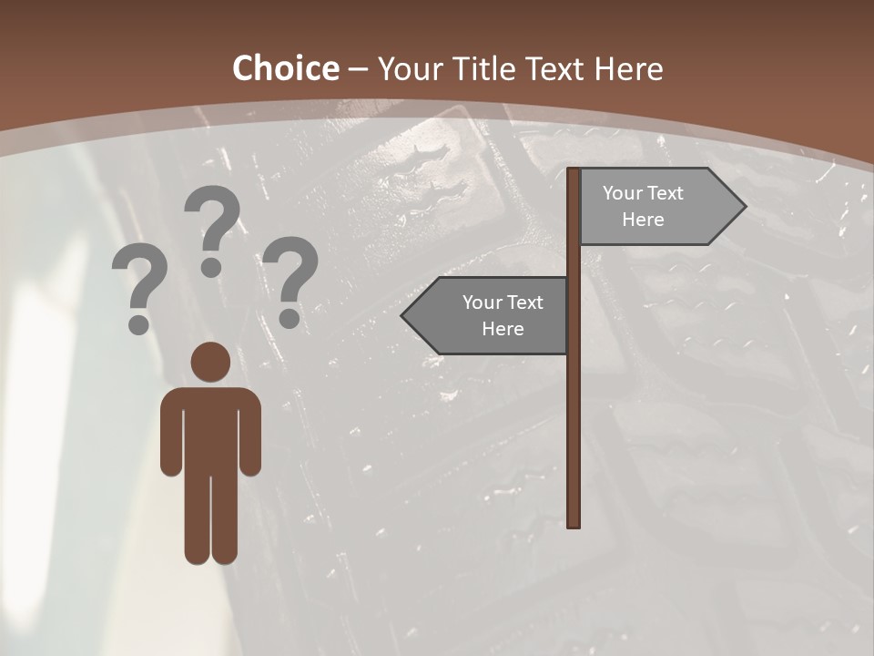 Pattern Wheel Tire PowerPoint Template
