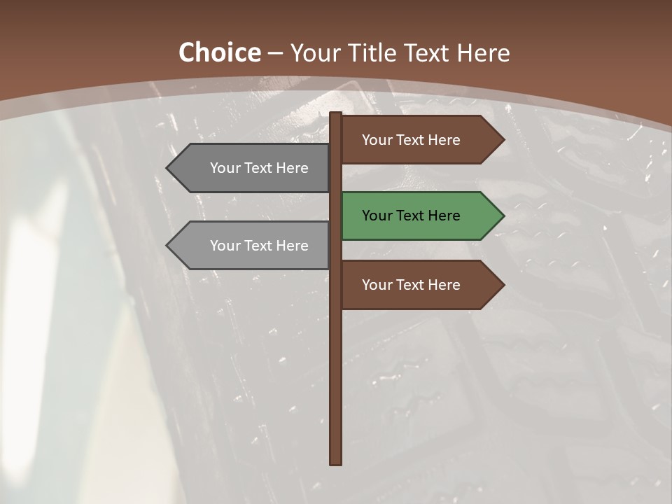 Pattern Wheel Tire PowerPoint Template
