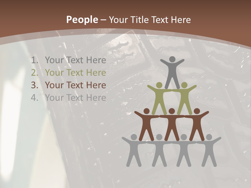 Pattern Wheel Tire PowerPoint Template
